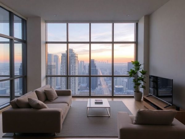 Apartament modern One Floreasca, vedere urbană panoramică