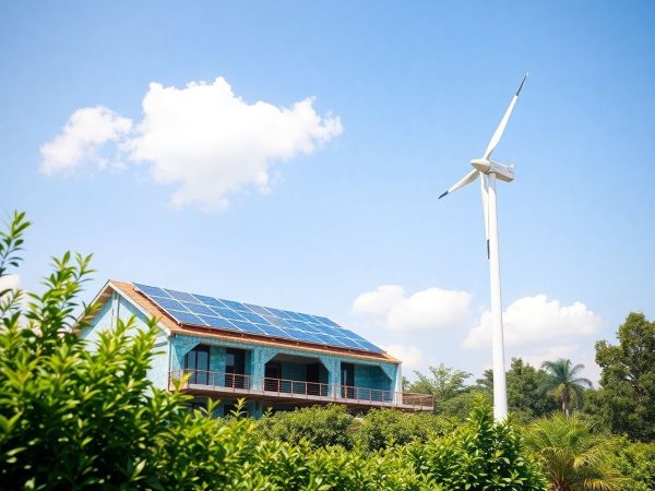 Proiect imobiliar verde, sustenabil, în dezvoltare.